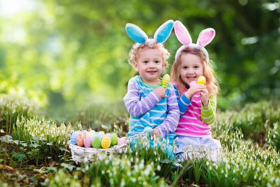 A la caza del tesoro de los huevos de Pascua en Carolina del Norte